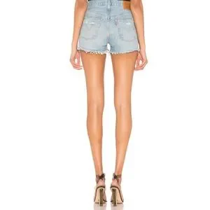 Levi's Shorts Levis Revolve Highrise Distressed Jean Denim